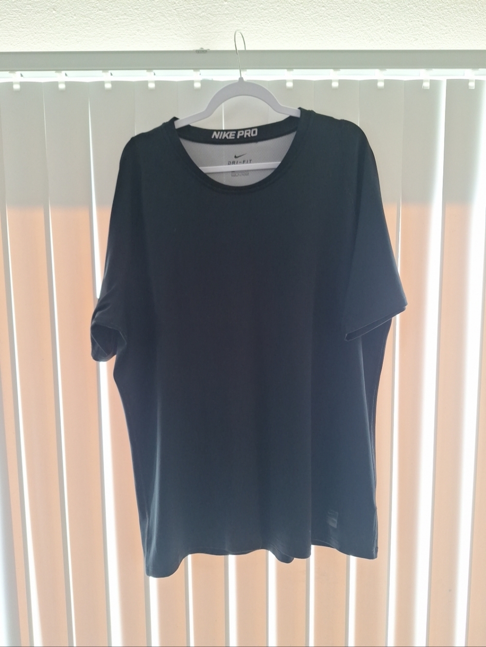 Nike Dri Fit Pro Solid Black T-Shirt
